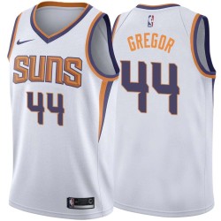 White2 Gary Gregor SUNS #44 Twill Basketball Jersey FREE SHIPPING