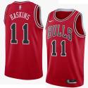 Clem Haskins Twill Basketball Jersey -Bulls #11 Haskins Twill Jerseys, FREE SHIPPING
