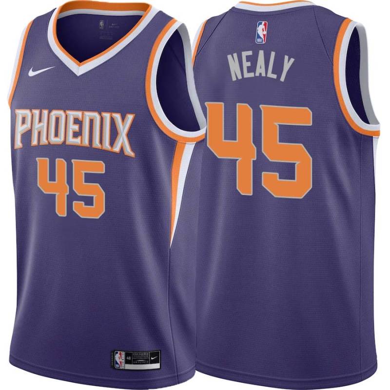 Purple Ed Nealy SUNS #45 Twill Basketball Jersey FREE SHIPPING