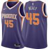 Purple Ed Nealy SUNS #45 Twill Basketball Jersey FREE SHIPPING