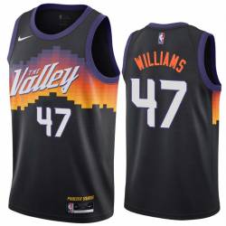 Black_City_The_Valley Scott Williams SUNS #47 Twill Basketball Jersey FREE SHIPPING