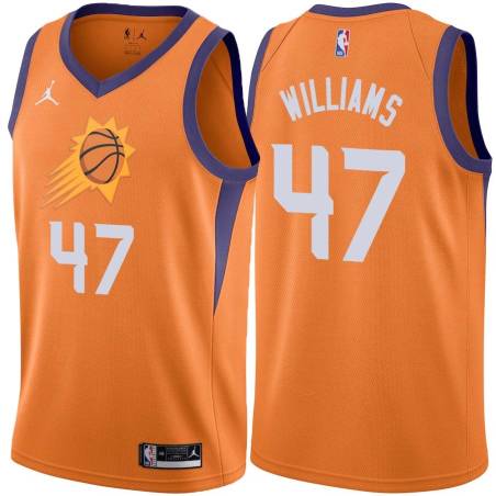 Orange Scott Williams SUNS #47 Twill Basketball Jersey FREE SHIPPING