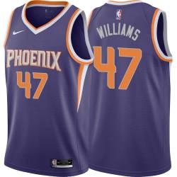 Purple Scott Williams SUNS #47 Twill Basketball Jersey FREE SHIPPING