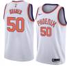 White Joel Kramer SUNS #50 Twill Basketball Jersey FREE SHIPPING