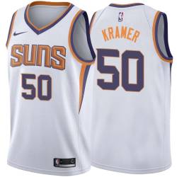 White2 Joel Kramer SUNS #50 Twill Basketball Jersey FREE SHIPPING