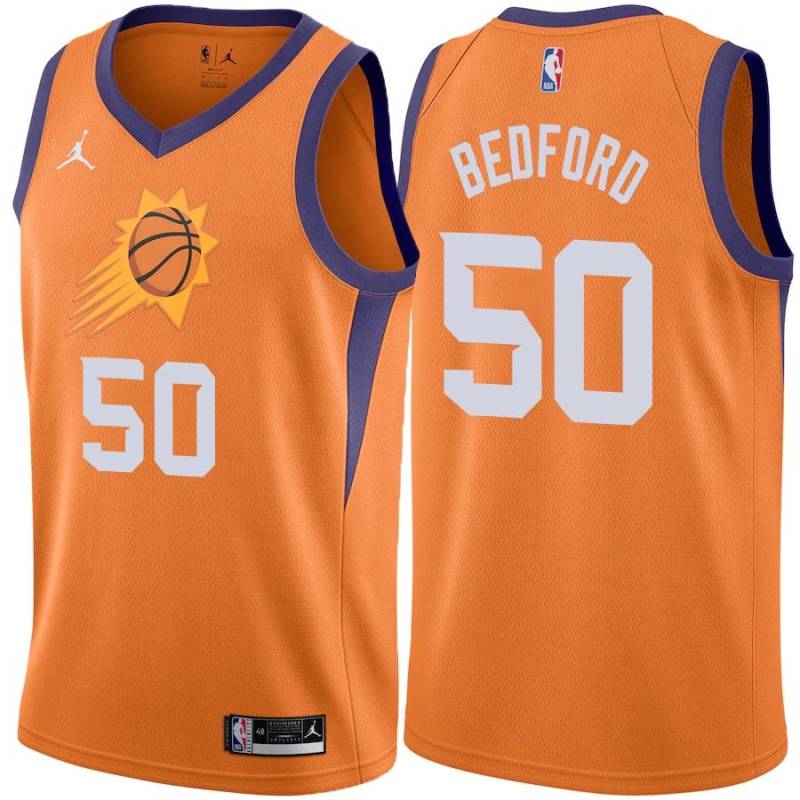 Orange William Bedford SUNS #50 Twill Basketball Jersey FREE SHIPPING