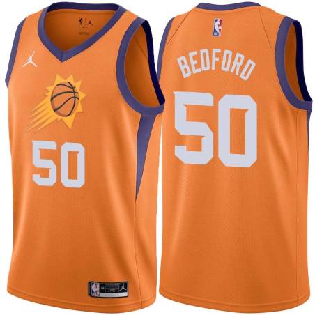 Orange William Bedford SUNS #50 Twill Basketball Jersey FREE SHIPPING