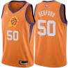 Orange William Bedford SUNS #50 Twill Basketball Jersey FREE SHIPPING