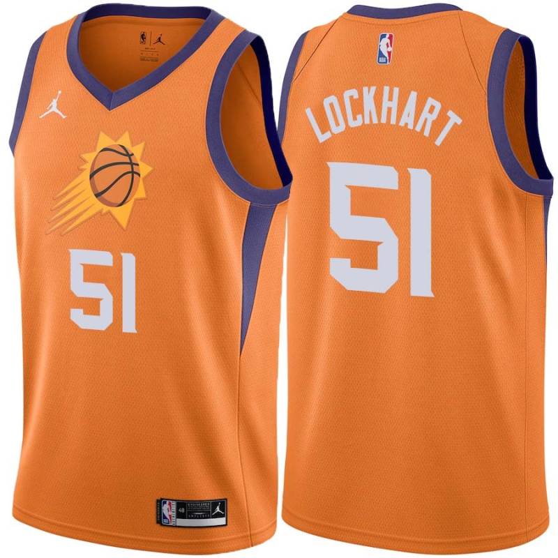 Orange Ian Lockhart SUNS #51 Twill Basketball Jersey FREE SHIPPING