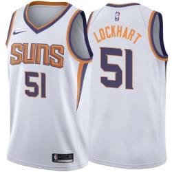 White2 Ian Lockhart SUNS #51 Twill Basketball Jersey FREE SHIPPING