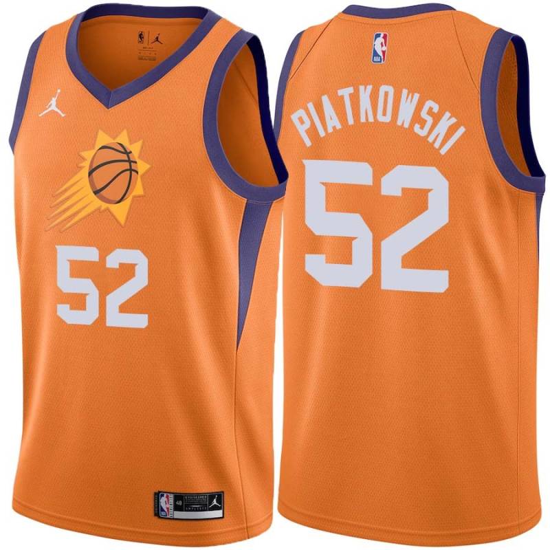 Orange Eric Piatkowski SUNS #52 Twill Basketball Jersey FREE SHIPPING