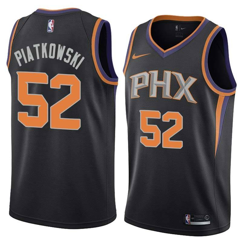 Black Eric Piatkowski SUNS #52 Twill Basketball Jersey FREE SHIPPING