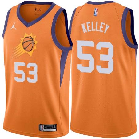 Orange Rich Kelley SUNS #53 Twill Basketball Jersey FREE SHIPPING