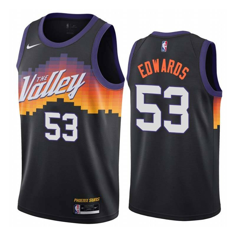 Black_City_The_Valley James Edwards SUNS #53 Twill Basketball Jersey FREE SHIPPING