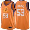 Orange James Edwards SUNS #53 Twill Basketball Jersey FREE SHIPPING