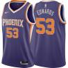 Purple James Edwards SUNS #53 Twill Basketball Jersey FREE SHIPPING