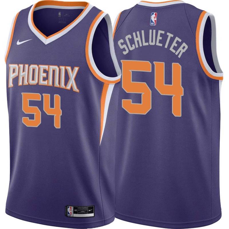 Purple Dale Schlueter SUNS #54 Twill Basketball Jersey FREE SHIPPING