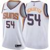 White2 Dale Schlueter SUNS #54 Twill Basketball Jersey FREE SHIPPING