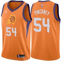 Orange Ed Pinckney SUNS #54 Twill Basketball Jersey FREE SHIPPING