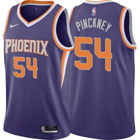 Purple Ed Pinckney SUNS #54 Twill Basketball Jersey FREE SHIPPING