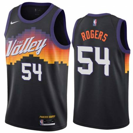 Black_City_The_Valley Rodney Rogers SUNS #54 Twill Basketball Jersey FREE SHIPPING