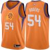 Orange Rodney Rogers SUNS #54 Twill Basketball Jersey FREE SHIPPING