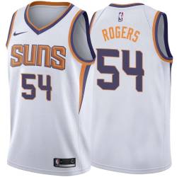 White2 Rodney Rogers SUNS #54 Twill Basketball Jersey FREE SHIPPING