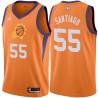 Orange Daniel Santiago SUNS #55 Twill Basketball Jersey FREE SHIPPING