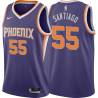 Purple Daniel Santiago SUNS #55 Twill Basketball Jersey FREE SHIPPING