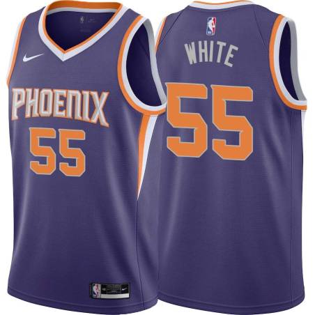 Purple Jahidi White SUNS #55 Twill Basketball Jersey FREE SHIPPING