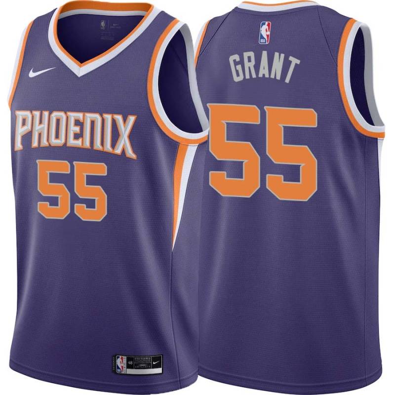 Purple Brian Grant SUNS #55 Twill Basketball Jersey FREE SHIPPING