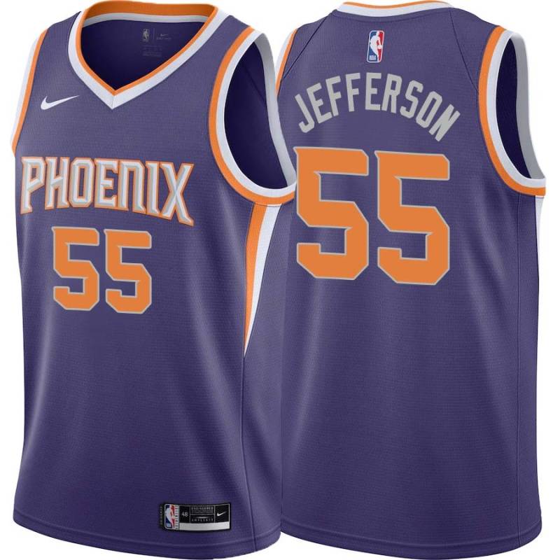 Purple Cory Jefferson SUNS #55 Twill Basketball Jersey FREE SHIPPING