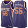 Purple Cory Jefferson SUNS #55 Twill Basketball Jersey FREE SHIPPING