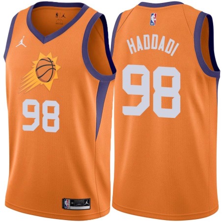 Orange Hamed Haddadi SUNS #98 Twill Basketball Jersey FREE SHIPPING