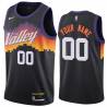 Black_City_The_Valley Customized Phoenix Suns Twill Basketball Jersey FREE SHIPPING