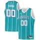 Teal2 Robert Parish Hornets #00 Twill Basketball Jersey FREE SHIPPING