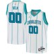 White Tony Delk Hornets #00 Twill Basketball Jersey FREE SHIPPING