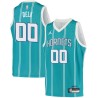 Teal2 Tony Delk Hornets #00 Twill Basketball Jersey FREE SHIPPING