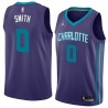 Dark_Purple Theron Smith Hornets #0 Twill Basketball Jersey FREE SHIPPING