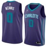 Dark_Purple Jeff McInnis Hornets #0 Twill Basketball Jersey FREE SHIPPING