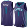 Dark_Purple Cartier Martin Hornets #1 Twill Basketball Jersey FREE SHIPPING