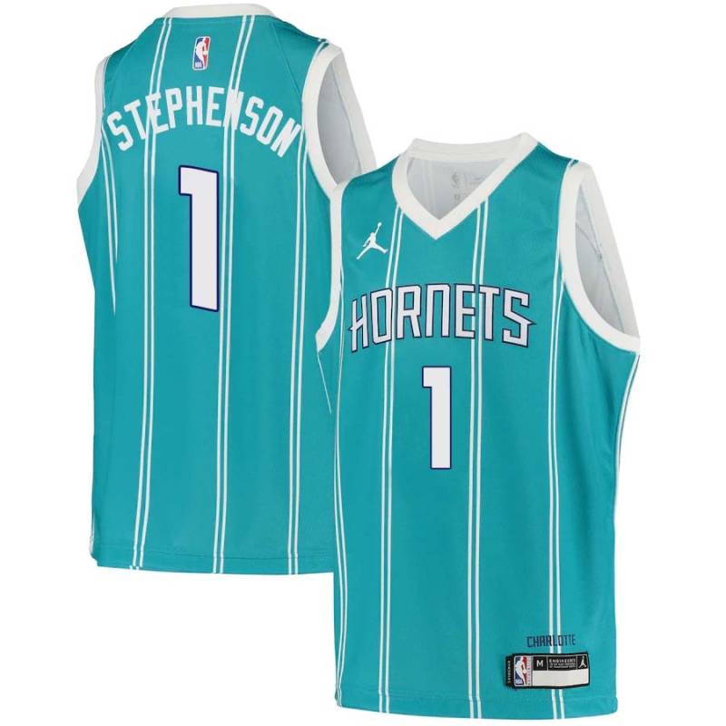 Teal2 Lance Stephenson Hornets #1 Twill Basketball Jersey FREE SHIPPING