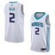 White2 Dale Ellis Hornets #2 Twill Basketball Jersey FREE SHIPPING