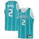 Teal2 Scott Burrell Hornets #2 Twill Basketball Jersey FREE SHIPPING