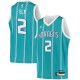 Teal2 Melvin Ely Hornets #2 Twill Basketball Jersey FREE SHIPPING