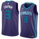 Dark_Purple Rex Chapman Hornets #3 Twill Basketball Jersey FREE SHIPPING