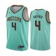 Teal_BUZZ_CITY Scott Haffner Hornets #4 Twill Basketball Jersey FREE SHIPPING