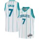 White Marty Conlon Hornets #7 Twill Basketball Jersey FREE SHIPPING