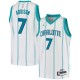 White Rafael Addison Hornets #7 Twill Basketball Jersey FREE SHIPPING