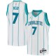 White J.R. Reid Hornets #7 Twill Basketball Jersey FREE SHIPPING